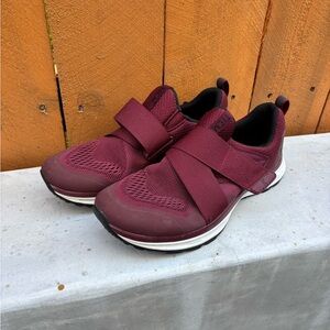 Burgundy Athletic Sneakers